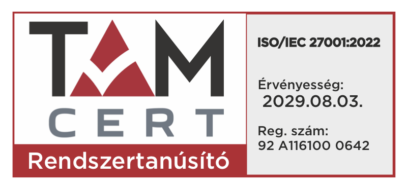 TAM CERT certification badge: ISO/IEC 27001:2022